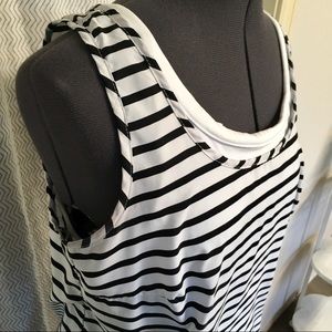 Striped casual layering tank